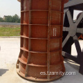 Moldes de concreto para la fabricación de tubos de drenaje